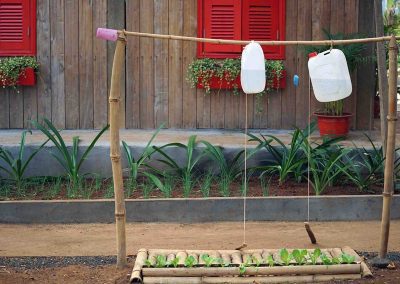 automatic watering system for garden plants